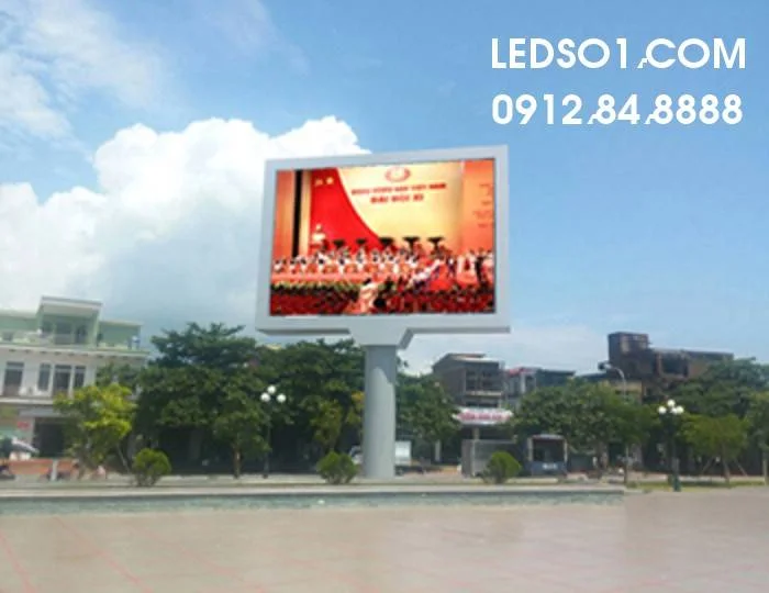 Thi công màn hình Led P6 ngoài trời tại Cty Vietravel Hanoi  