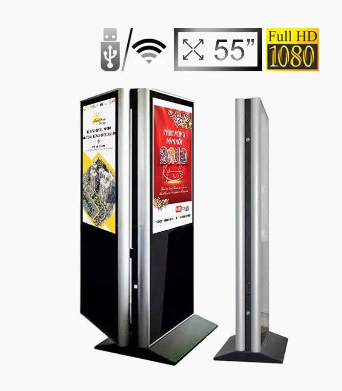 Màn hình quảng cáo chân đứng 2 mặt LCD SAMSUNG / LG 55 inch