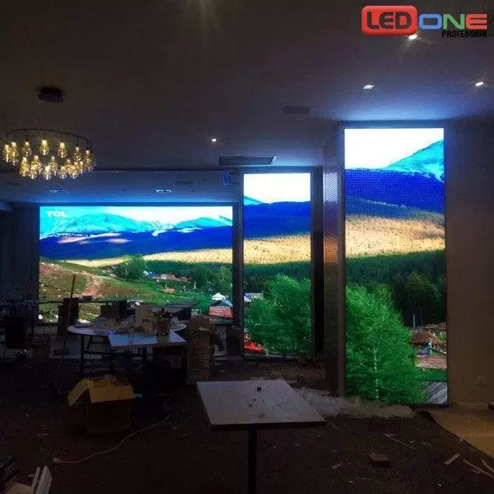 Màn hình LED P4 thi công tại Thép Việt Ý  