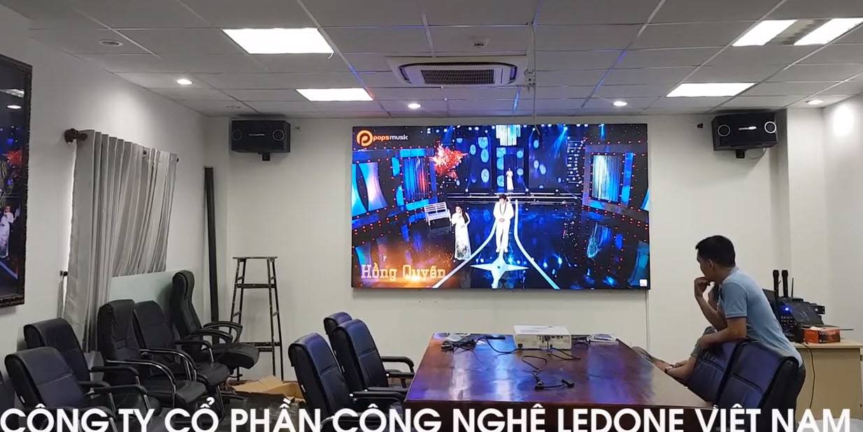Thi công màn hình Led P1.8 tại trụ sở AMV TP Hồ Chí Minh  