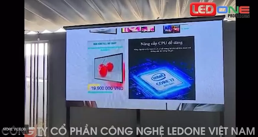 Thi công màn hình LED P3 Siêu Thị Go Việt Trì, Phú Thọ  