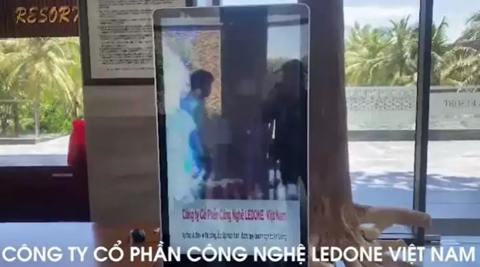 Thi công màn hình quảng cáo chân quỳ tại Phòng trưng bày lịch sử huyện Nam Đàn  
