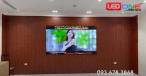Thi công màn hình ghép 46 inh viền 3.5 tại nhà máy LS Đông Anh, Hà Nội  