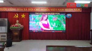 Thi Công Màn hình LED P2.5 Trường Tiểu Học Trần Hưng Đạo, Lâm Đồng  