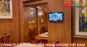 Lắp đặt màn hình quảng cáo LCD 22 inch Wifi Nhà Hàng Lẩu Cua, Hà Nội  