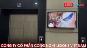 Thi công màn hình quảng cáo thang máy 32 inch Quán Cafe cao tầng, Tp Hồ Chí Minh  