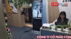 Lắp đặt màn hình LCD 43 inch quảng cáo tại Công ty Zen office, Hà Nội  