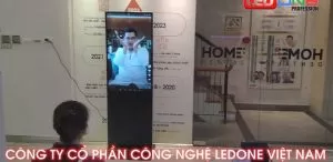 Thi công màn hình chân đứng 43inch Ngân hàng Đầu Tư và Phát Triển Việt Nam BIDV Lê Văn Lương  