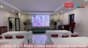 Thi công màn hình LED P3 nhà hàng tiệc cưới Hưng Thịnh Plaza, Lai Châu  